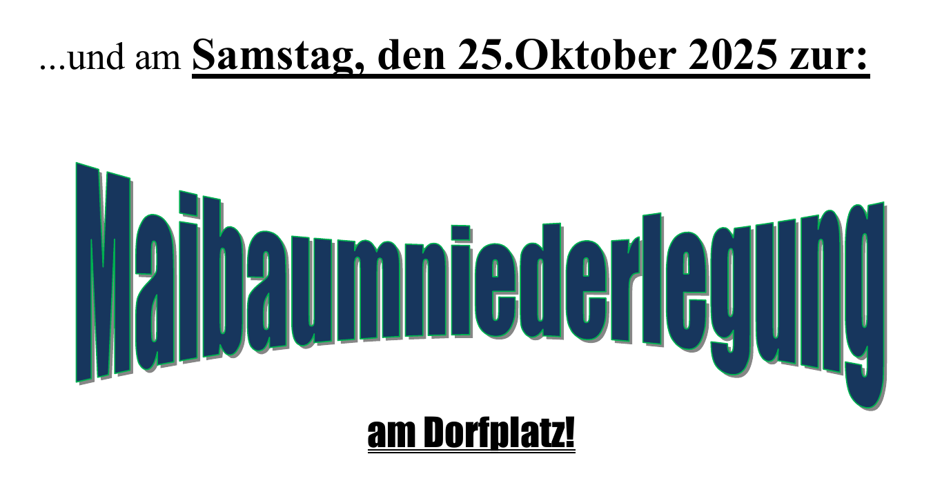 Maibaumniederlegung
